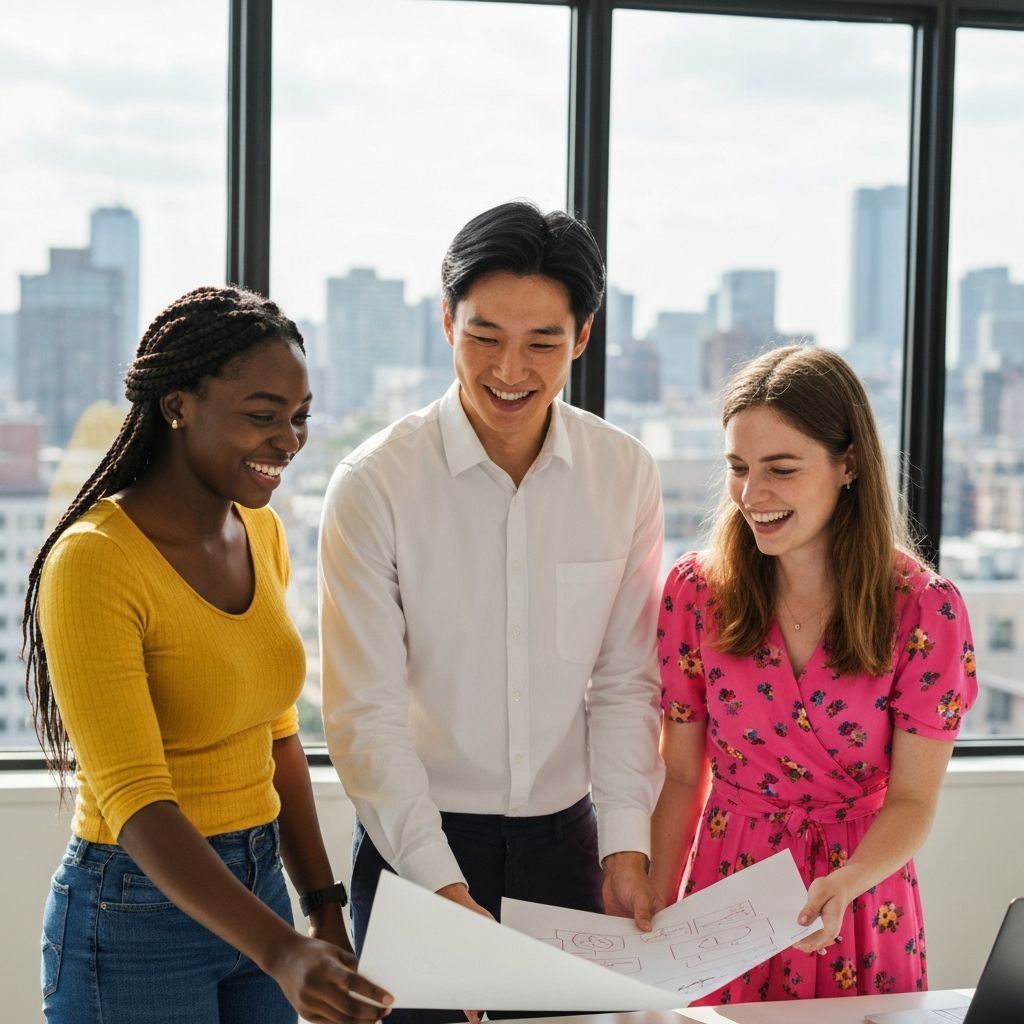 Jonge diverse professionals die samenwerken op kantoor